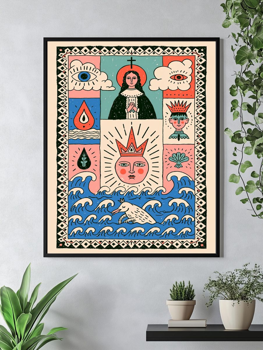 Mystic Folk Symbol Poster. — room view 4