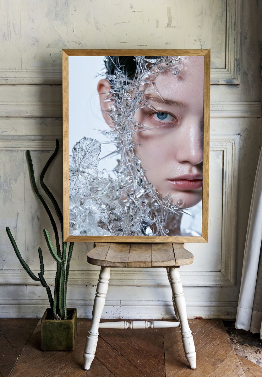 Crystal Portrait Digital Art Poster. room preview