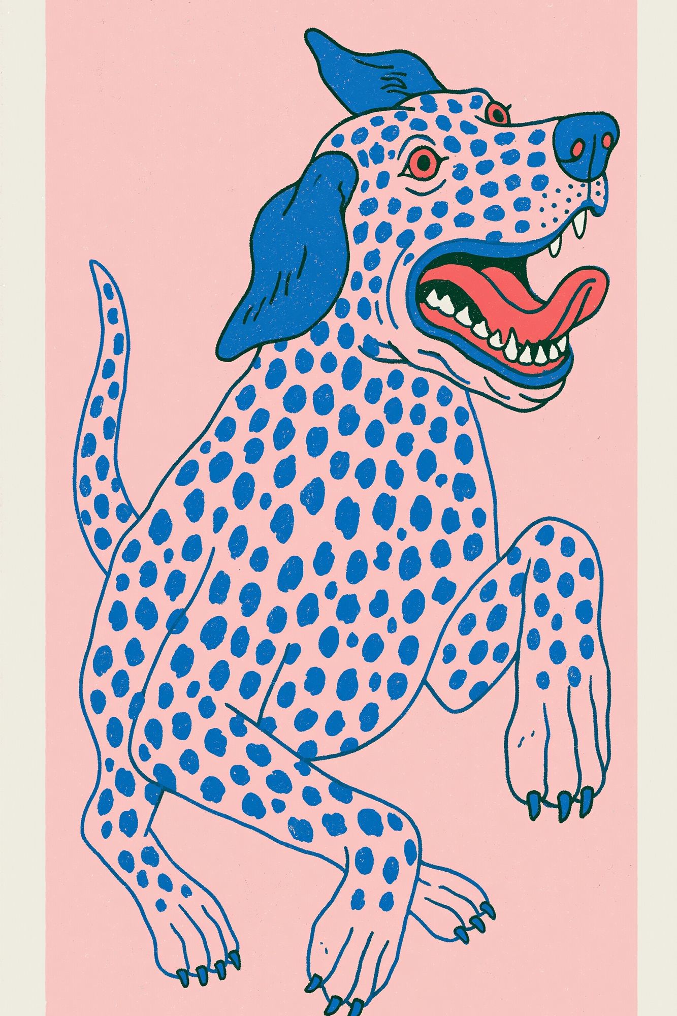 Spotted Dog Illustration Poster. poster detail