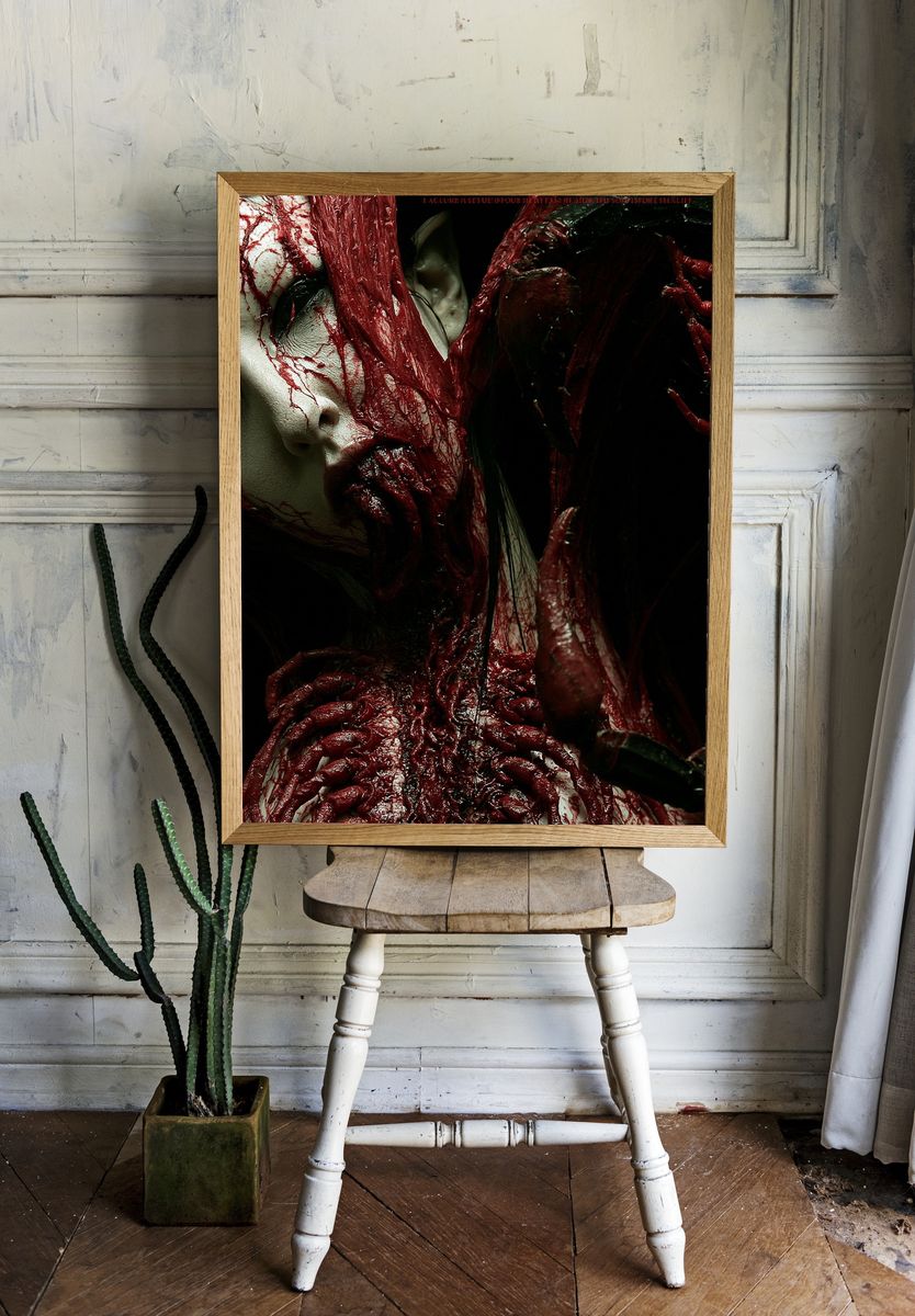 Gothic Horror Portrait Print. — room view 1