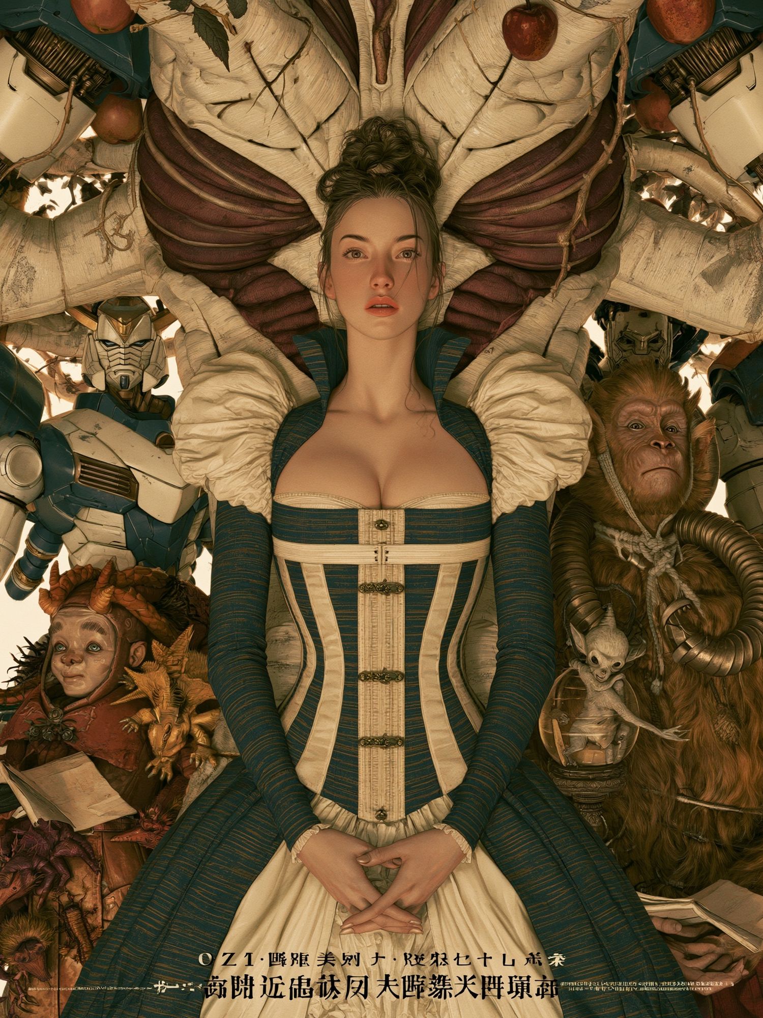 Surreal Fantasy Court Poster. poster — illustration art