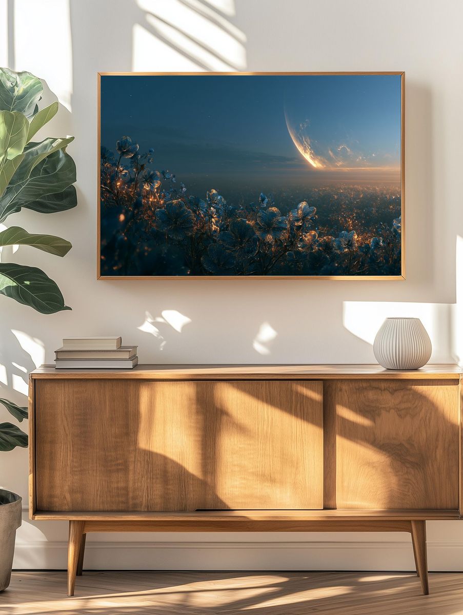Celestial Bloom Fantasy Print. — room view 3
