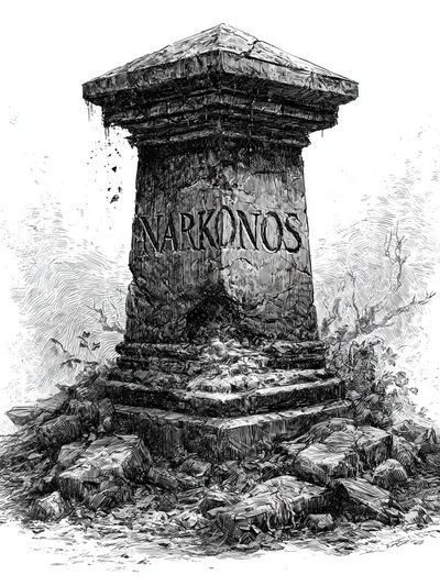 Narkonos Stone Monument Print.