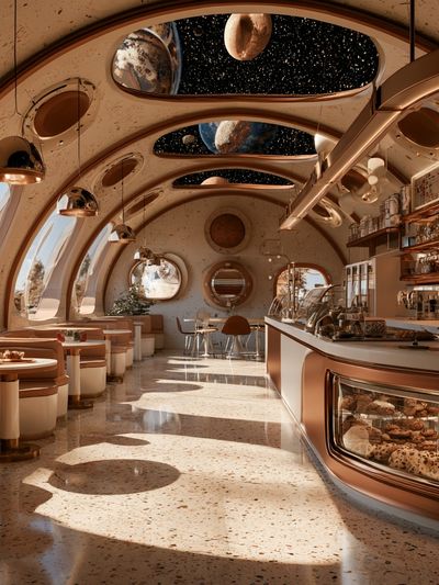 Cosmic Cafe Interior Print.