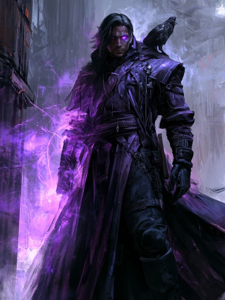 Dark Sorcerer Digital Art Poster. poster — illustration art