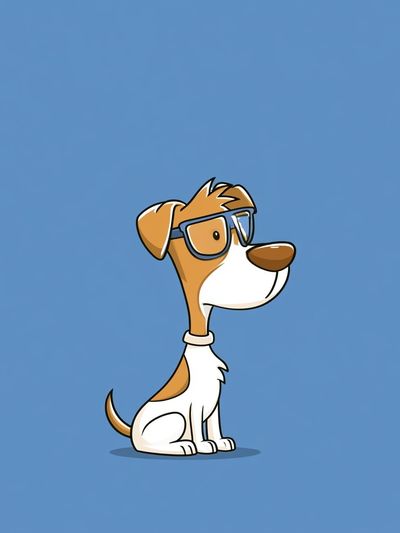 Cool Dog Illustration Poster.