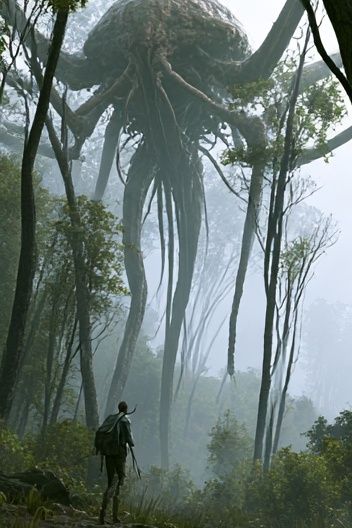Forest Giant Creature Illustration Poster. poster detail