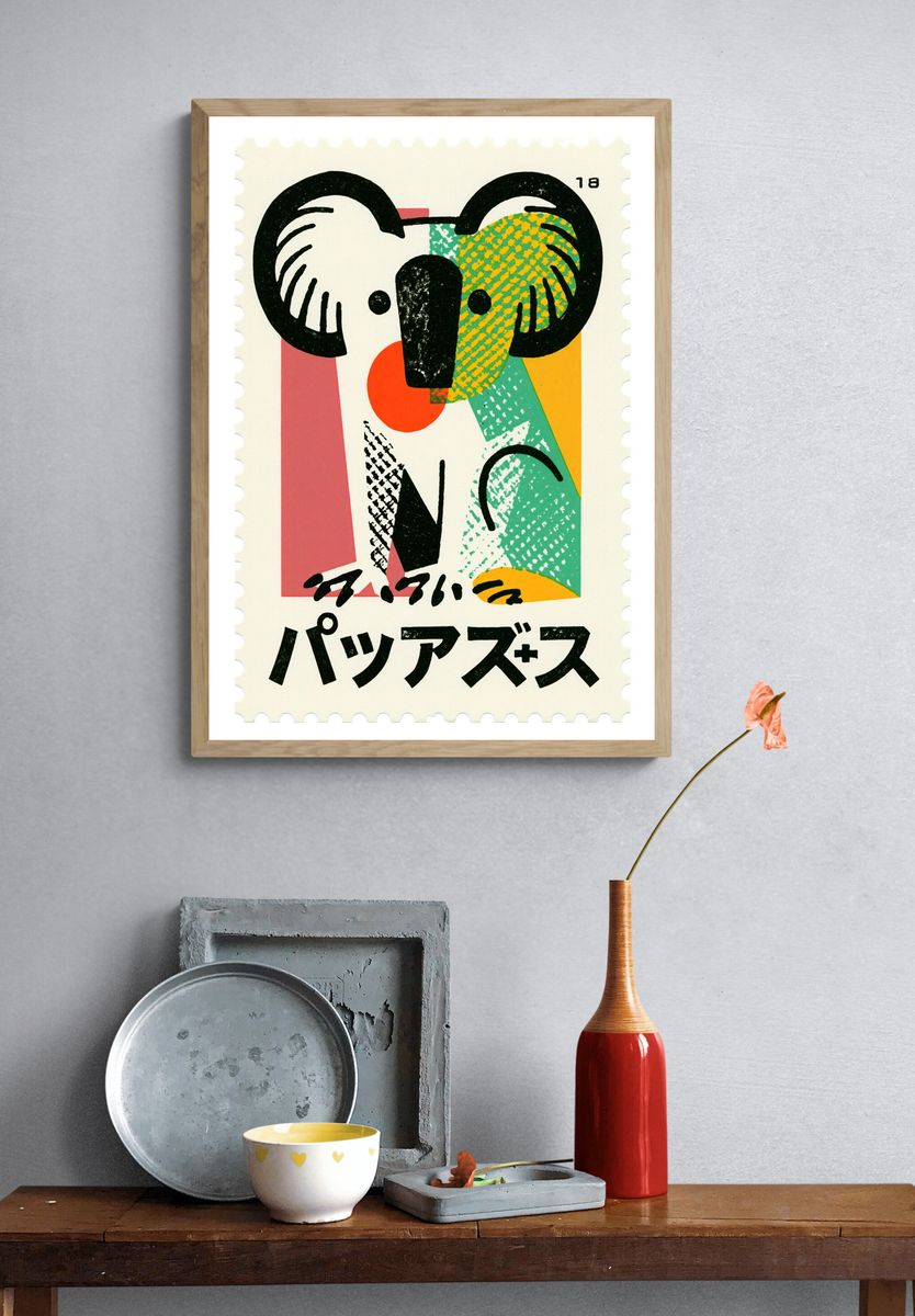 Abstract Ram Pop-Art Poster. — room view 3