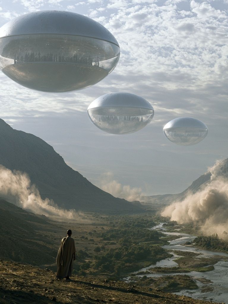 Surreal Sky Valley Print. poster — illustration art