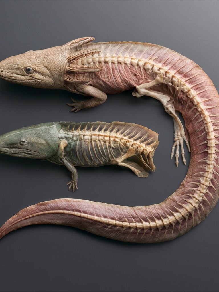 Amphibian Anatomy Illustration Poster. poster — illustration art