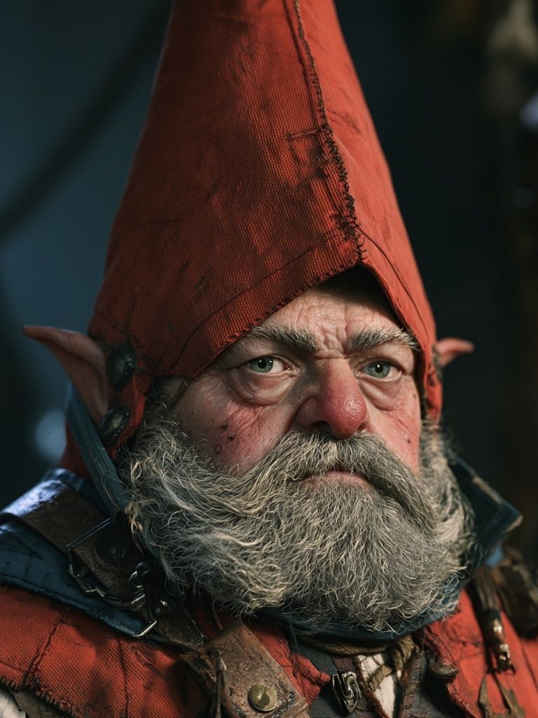 Fantasy Gnome Portrait Poster. poster — illustration art