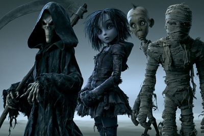 Gothic Halloween Characters Poster. poster