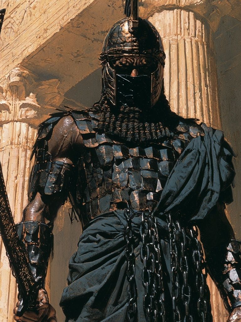 Ancient Warrior — Fantasy Print. poster — illustration art