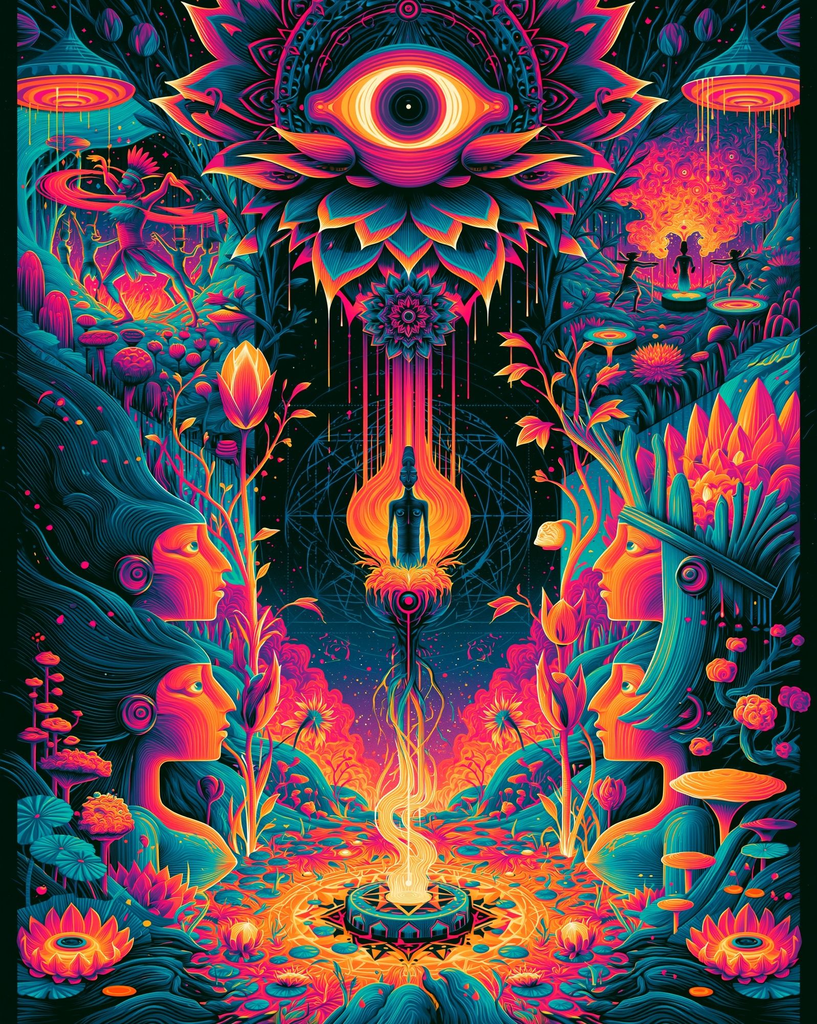 Psychedelic Vision Portal Print. poster detail