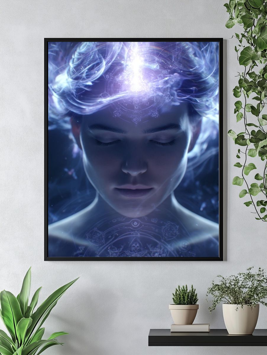 Mystic Aura Portrait Print. — room view 4