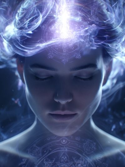 Mystic Aura Portrait Print. poster print