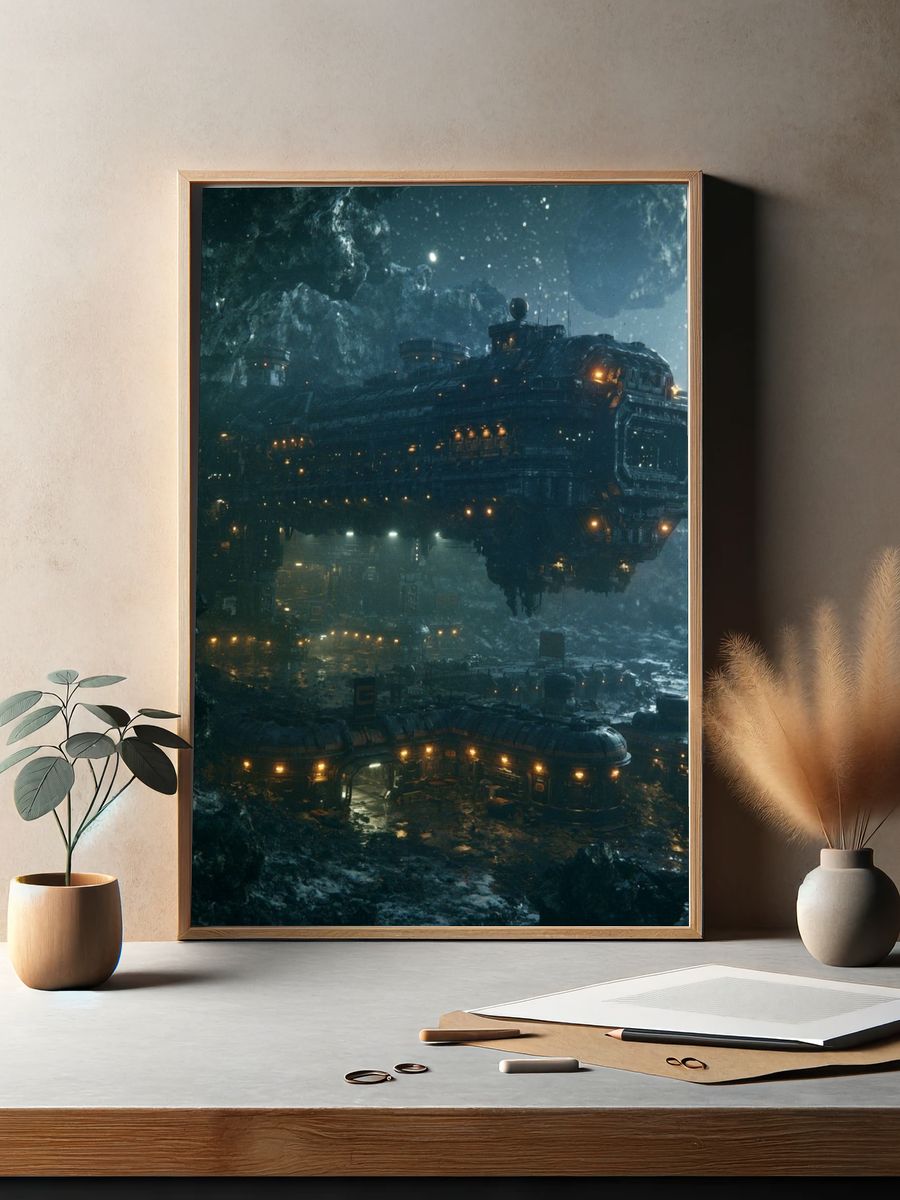 Space Station Cavern Poster. — room view 2