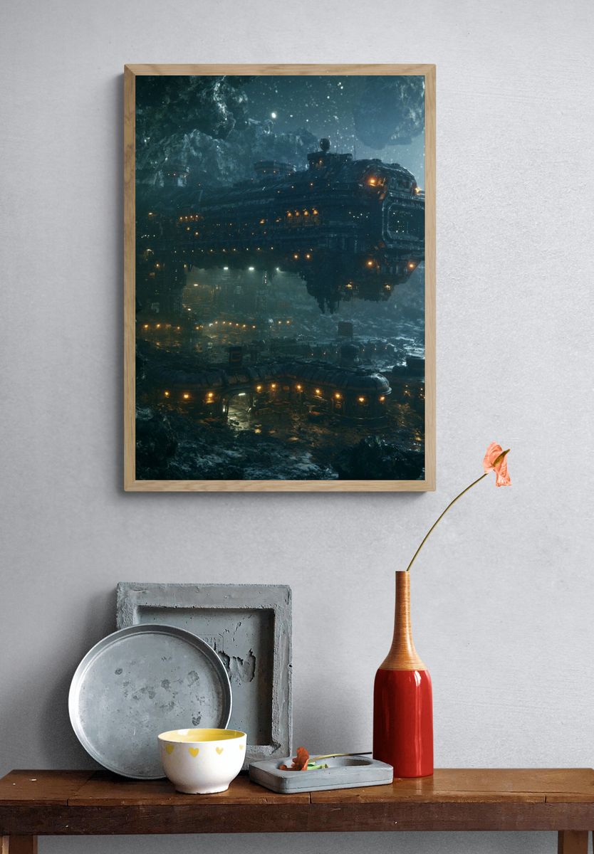 Space Station Cavern Poster. — room view 3