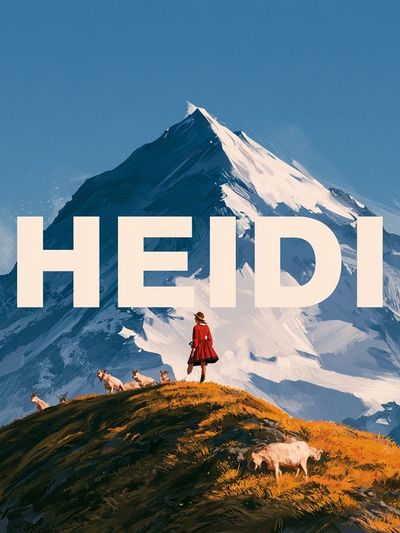 Heidi Mountain Landscape Poster.