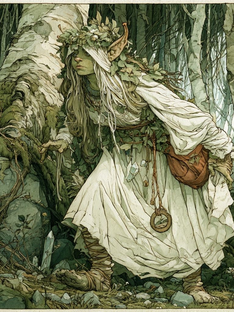 Forest Spirit Illustration Poster. poster detail