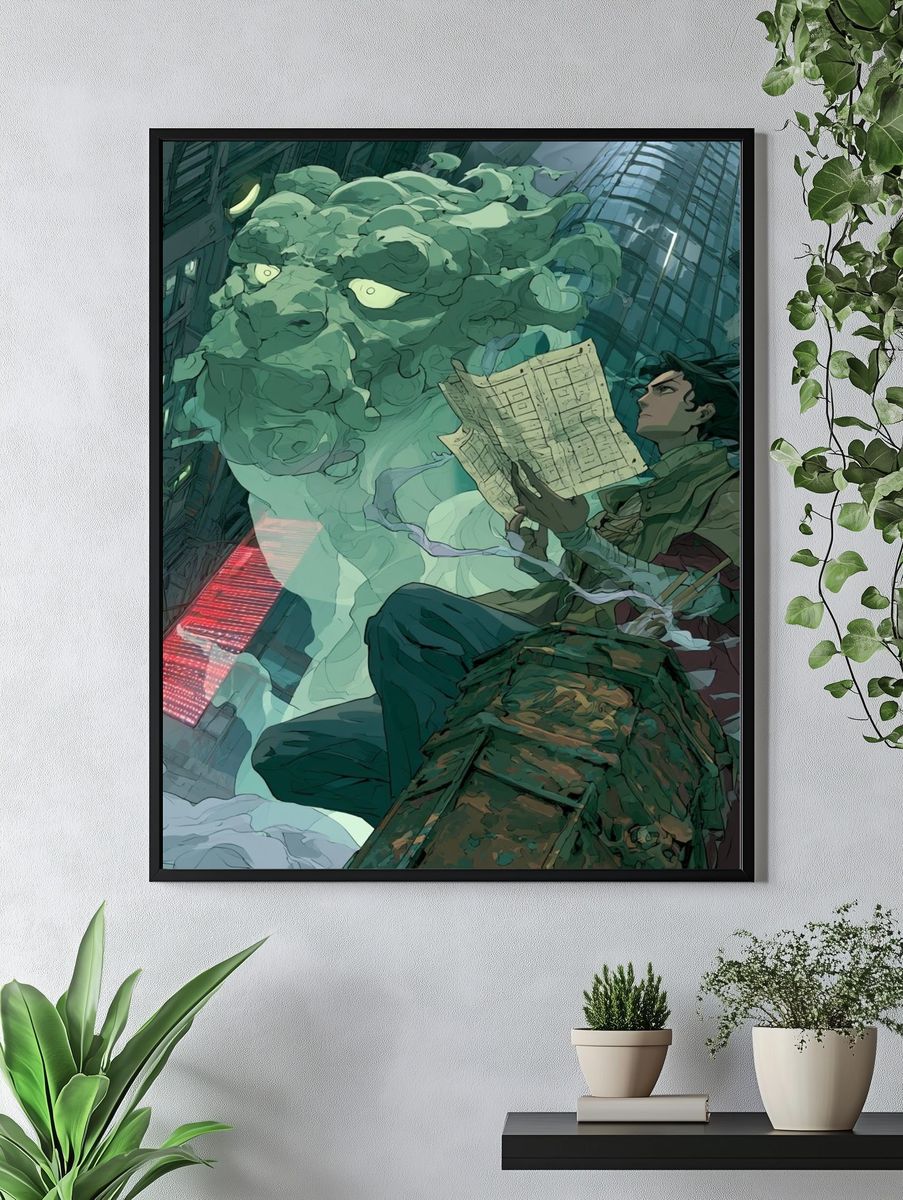 Urban Spirit Digital Art Poster. — room view 4