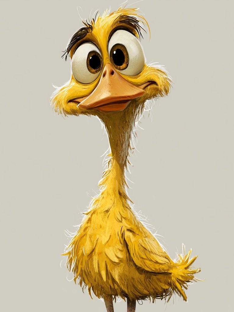 Cute Duckling Illustration Poster. poster — illustration art