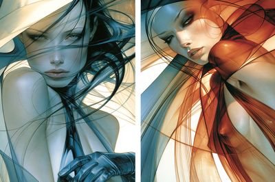 Abstract Fashion Portrait Poster.