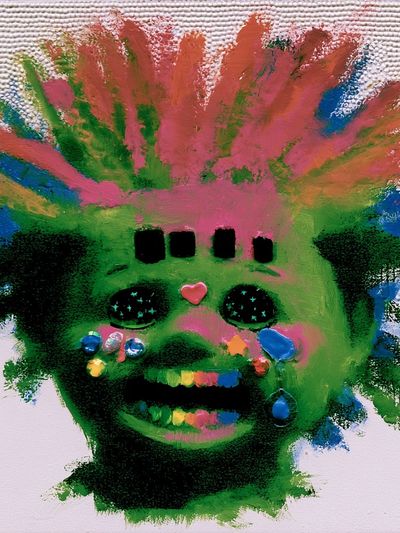 Neon Mask Portrait Print.