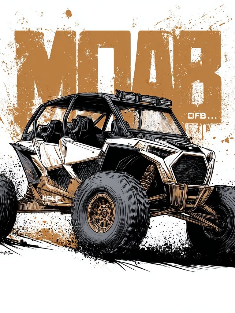Off-Road Buggy Illustration Poster. poster detail