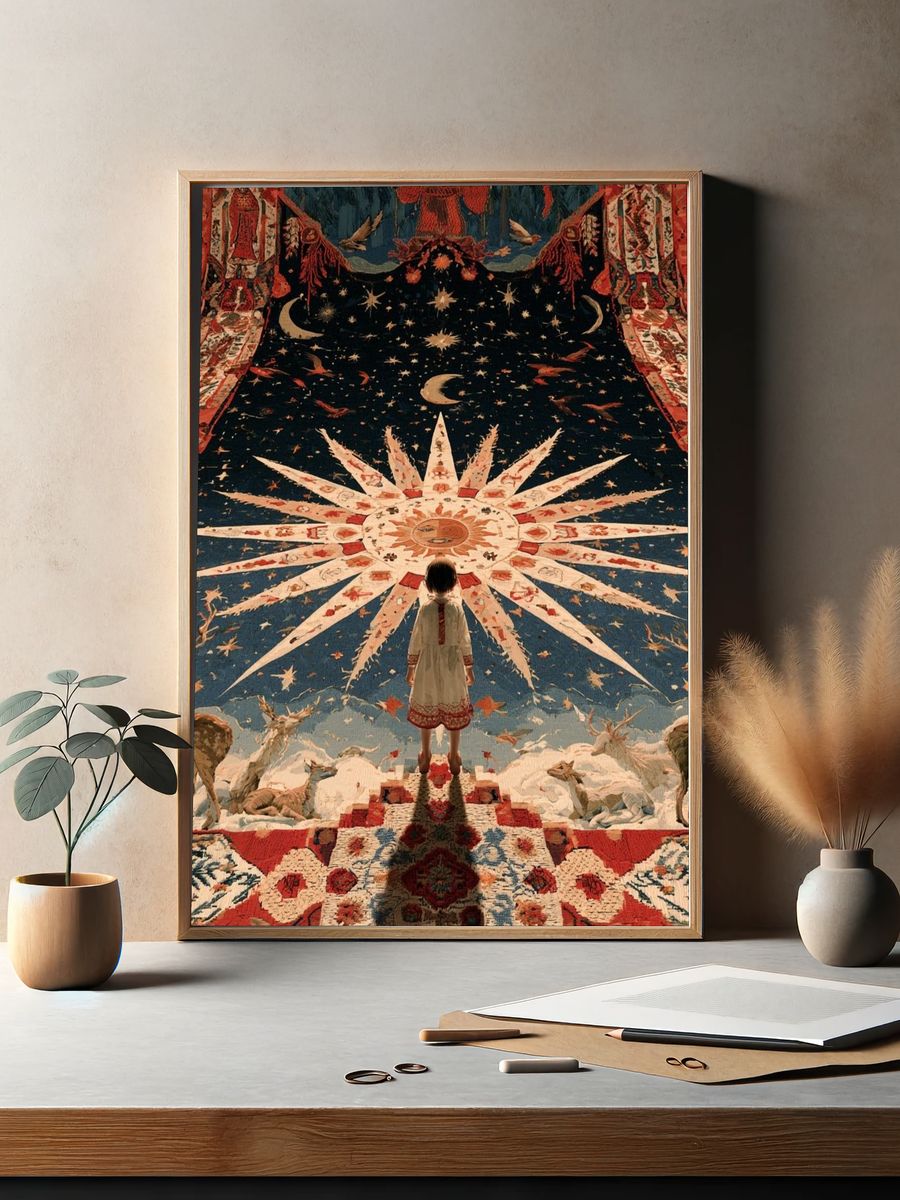 Celestial Tapestry Dreamscape Print. — room view 2