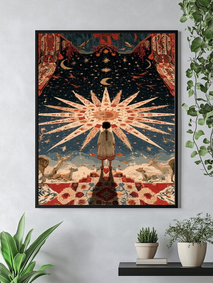 Celestial Tapestry Dreamscape Print. — room view 4
