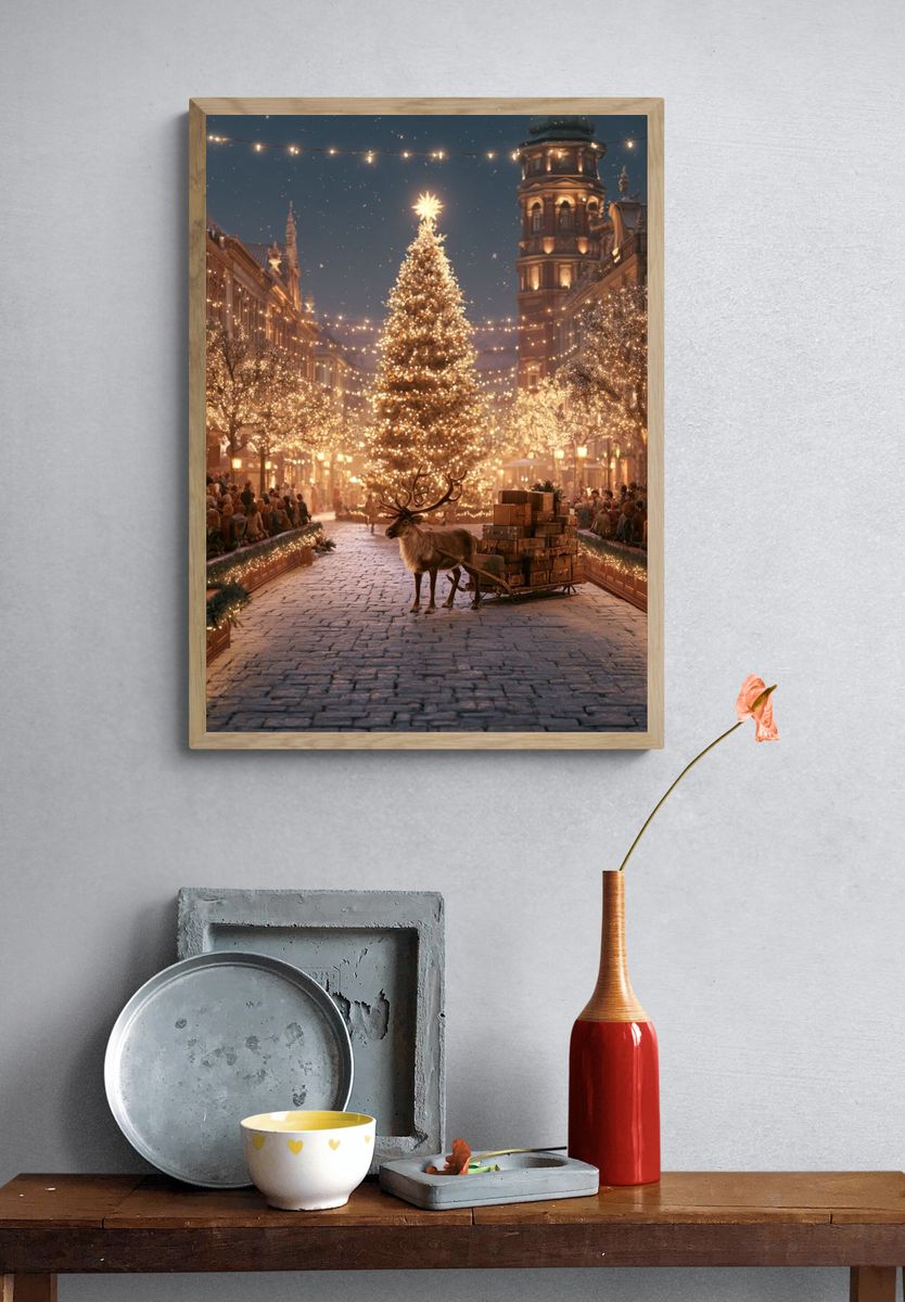 Star Child Surrealism Print. — room view 3