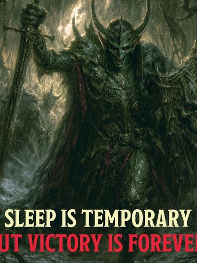 Dark Fantasy Orc Warrior Poster. poster print