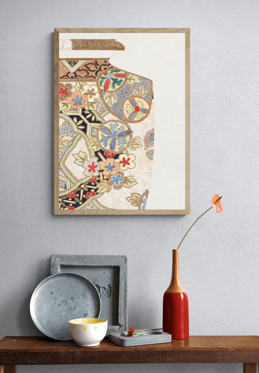 Design Jar (1880-1910) painting high. — room view 3