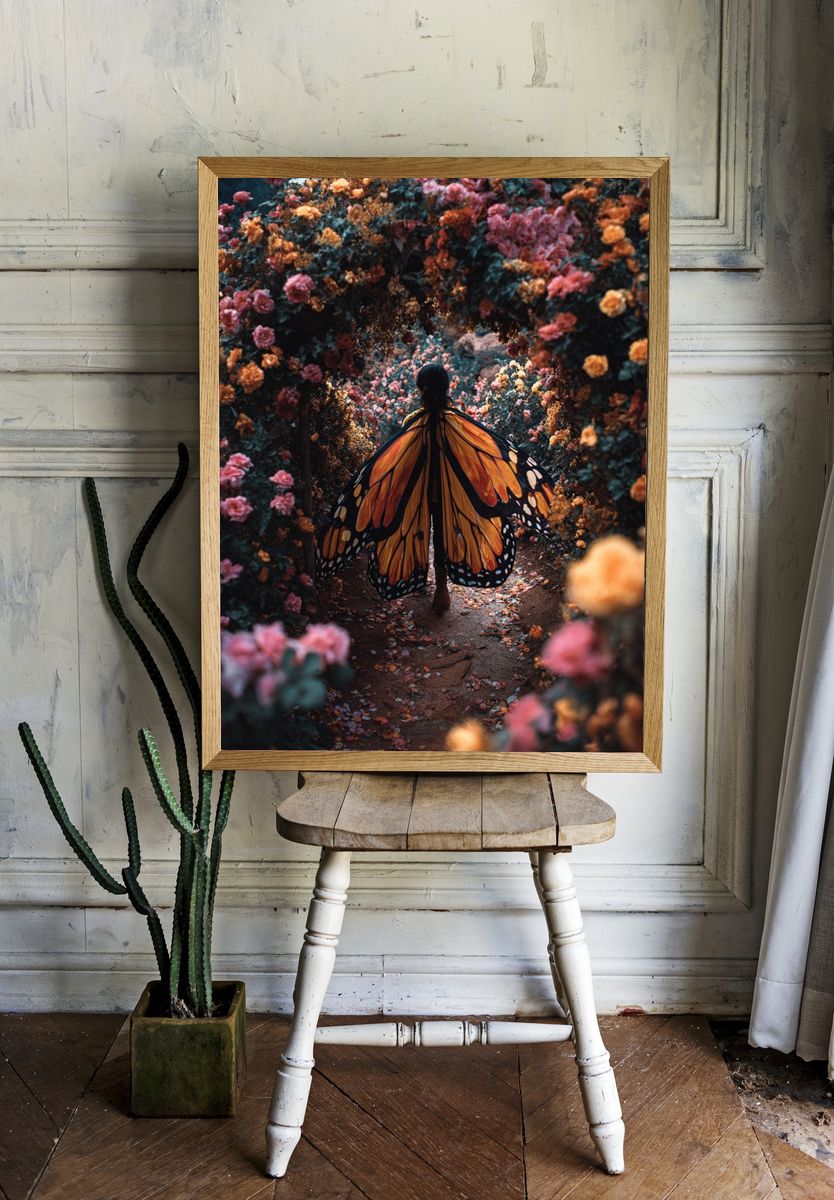 Butterfly Garden Dreamscape Print. — room view 1