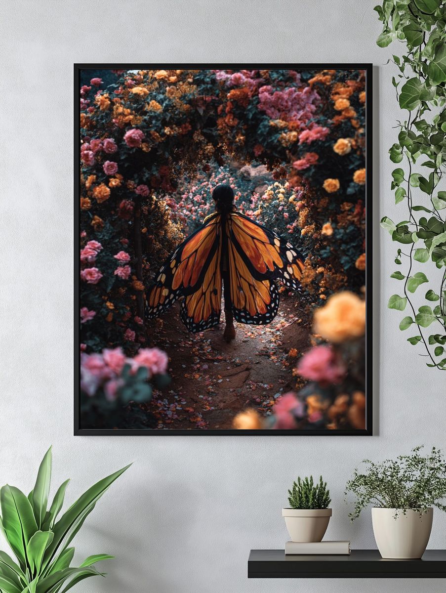 Butterfly Garden Dreamscape Print. — room view 4
