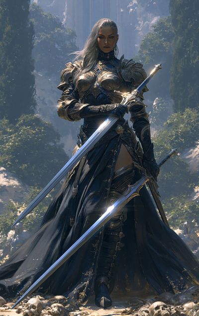 Armored Fantasy Warrior Poster.