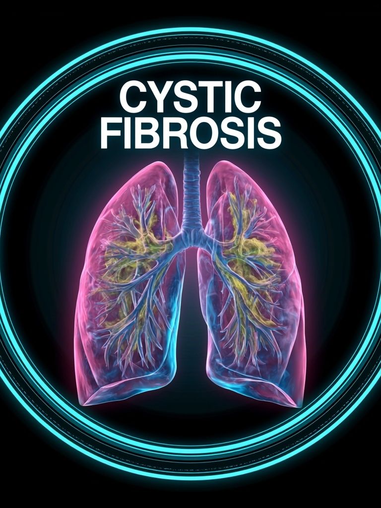 Cystic Fibrosis Medical Illustration Poster. poster detail