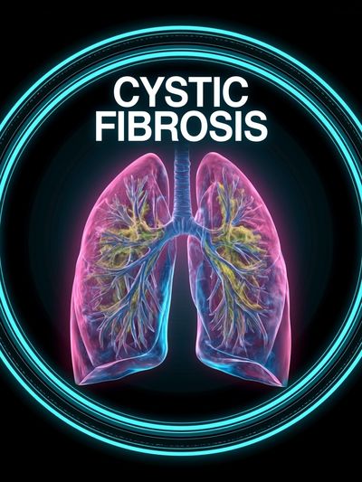 Cystic Fibrosis Medical Illustration Poster.