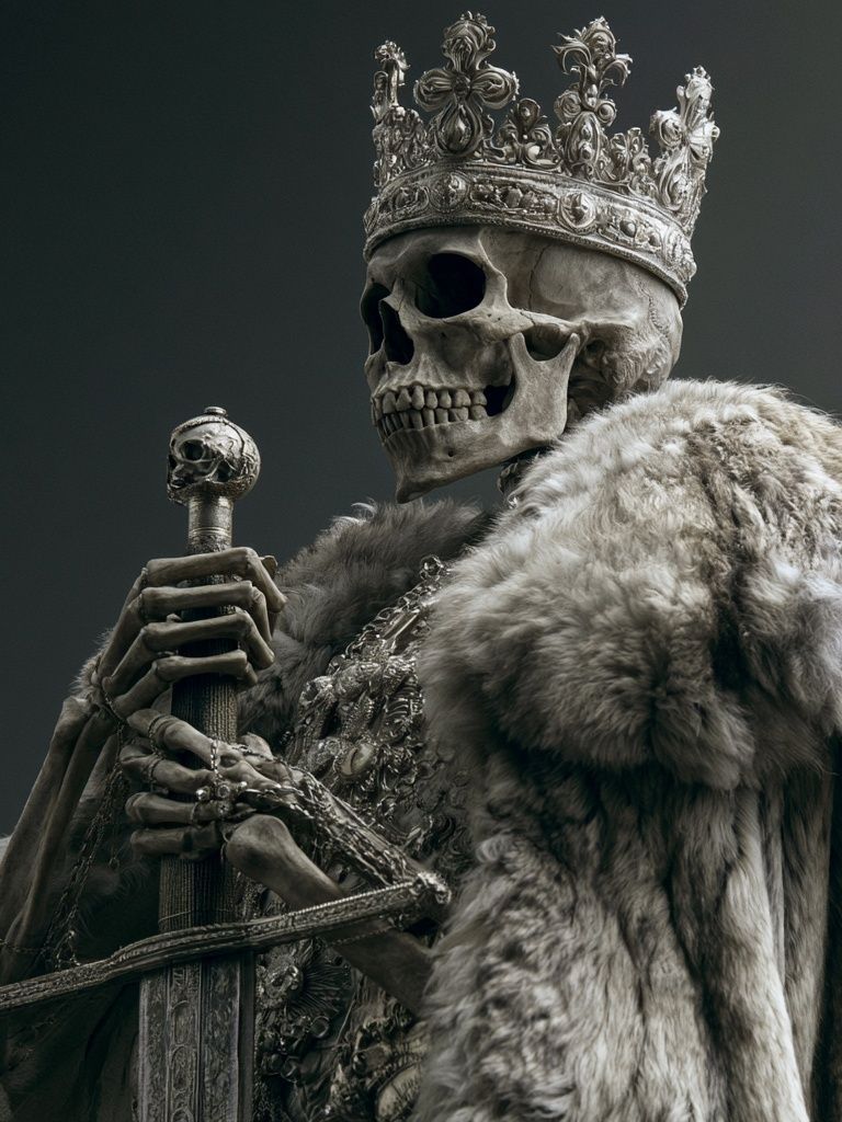 Skeleton King — Dark Fantasy Print. poster detail