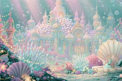 Enchanted Undersea Palace Print.