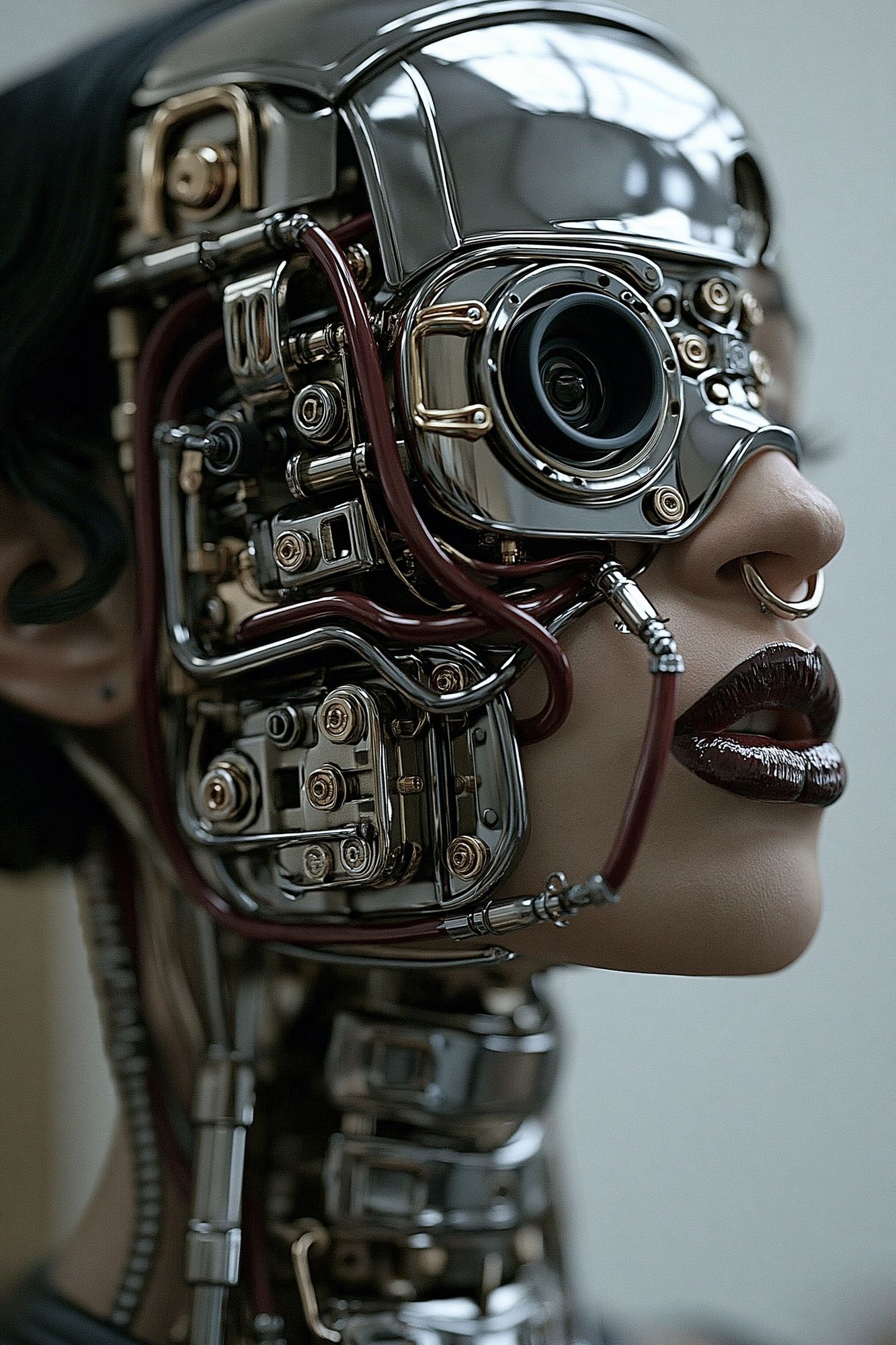 Cybernetic Portrait Poster. poster detail