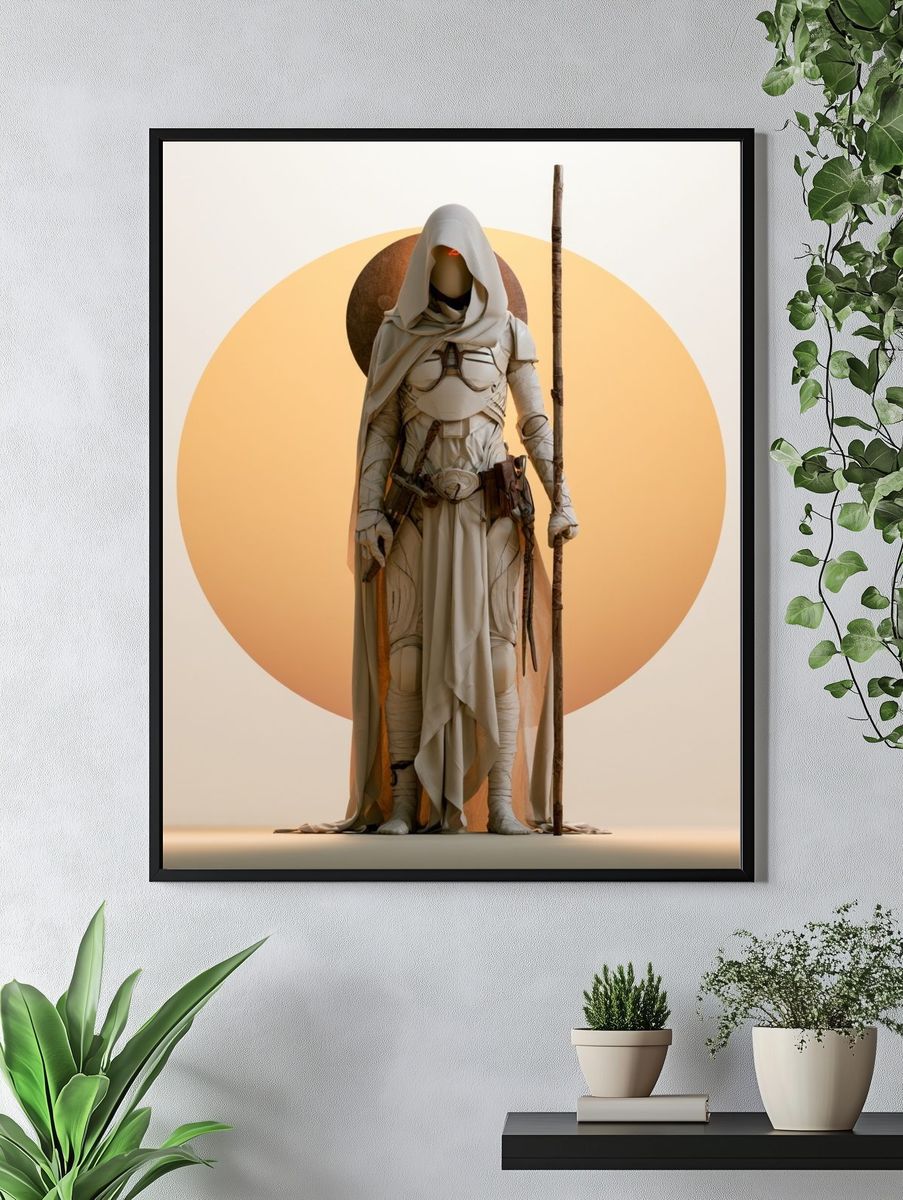 Desert Guardian Digital Art Poster. — room view 4