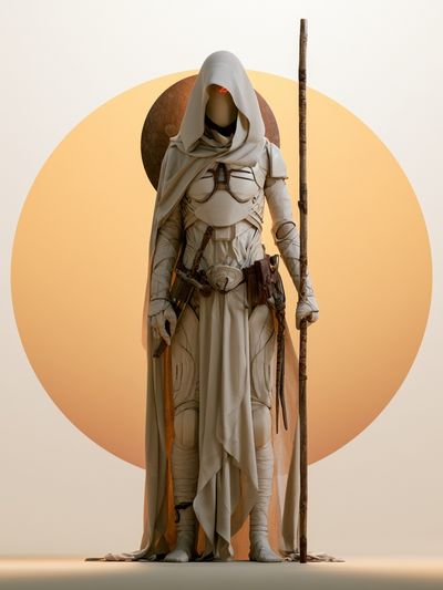 Desert Guardian Digital Art Poster.