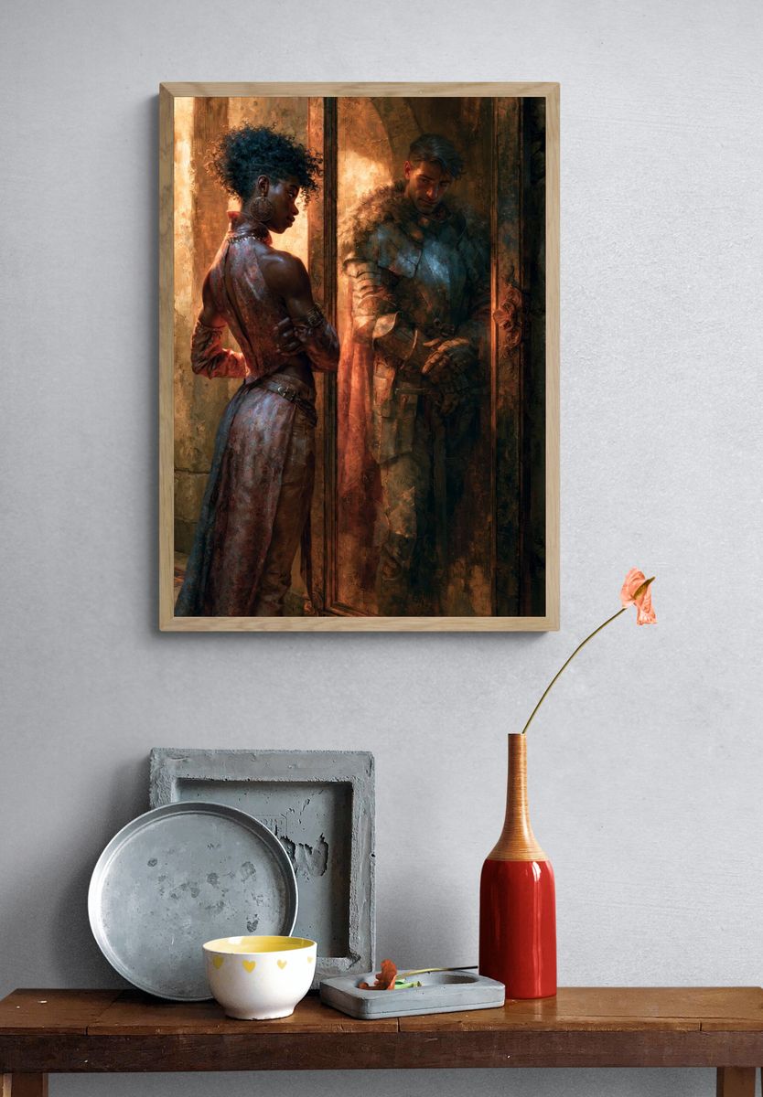Medieval Fantasy Portrait Print. — room view 3