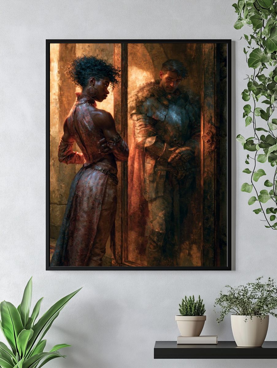 Medieval Fantasy Portrait Print. — room view 4