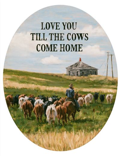 Love You Till the Cows Come Home Print.