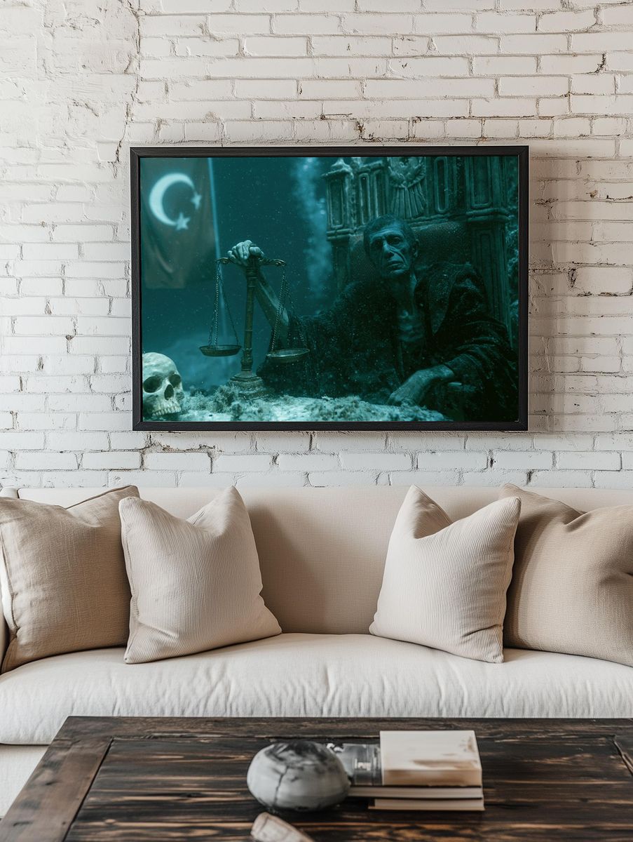 Underwater Judge — Fantasy Print. room preview