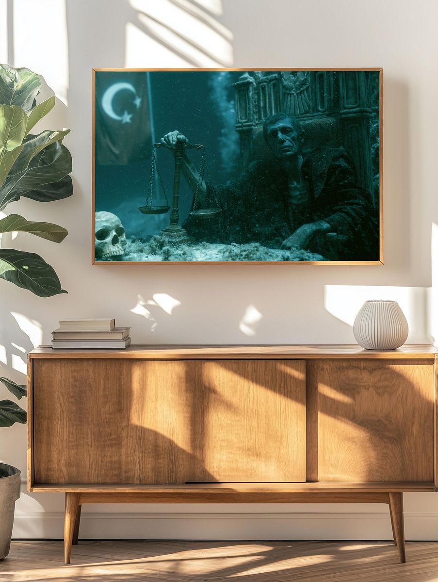 Underwater Judge — Fantasy Print. — room view 3