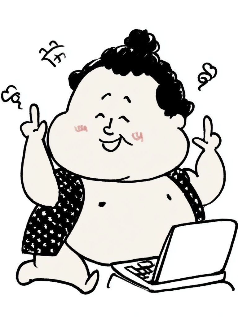 Playful Laptop Cartoon Poster. poster — illustration art